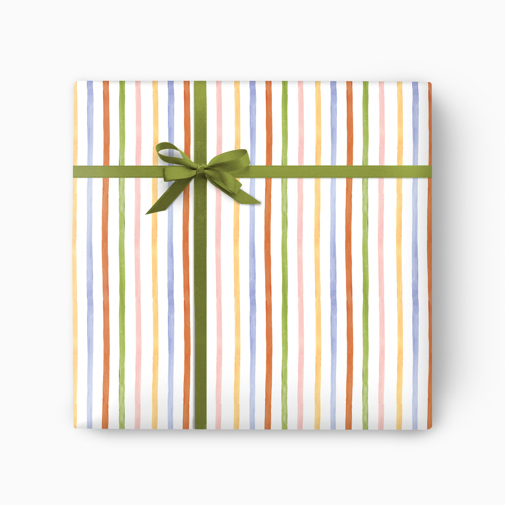 Wrapping Paper-GWP109 - Pastel Stripes Wrapping Paper-Whistlefish