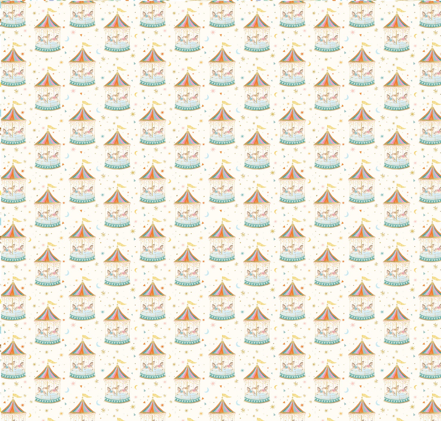 Wrapping Paper-GWP113 - Carousel Wrapping Paper-Whistlefish