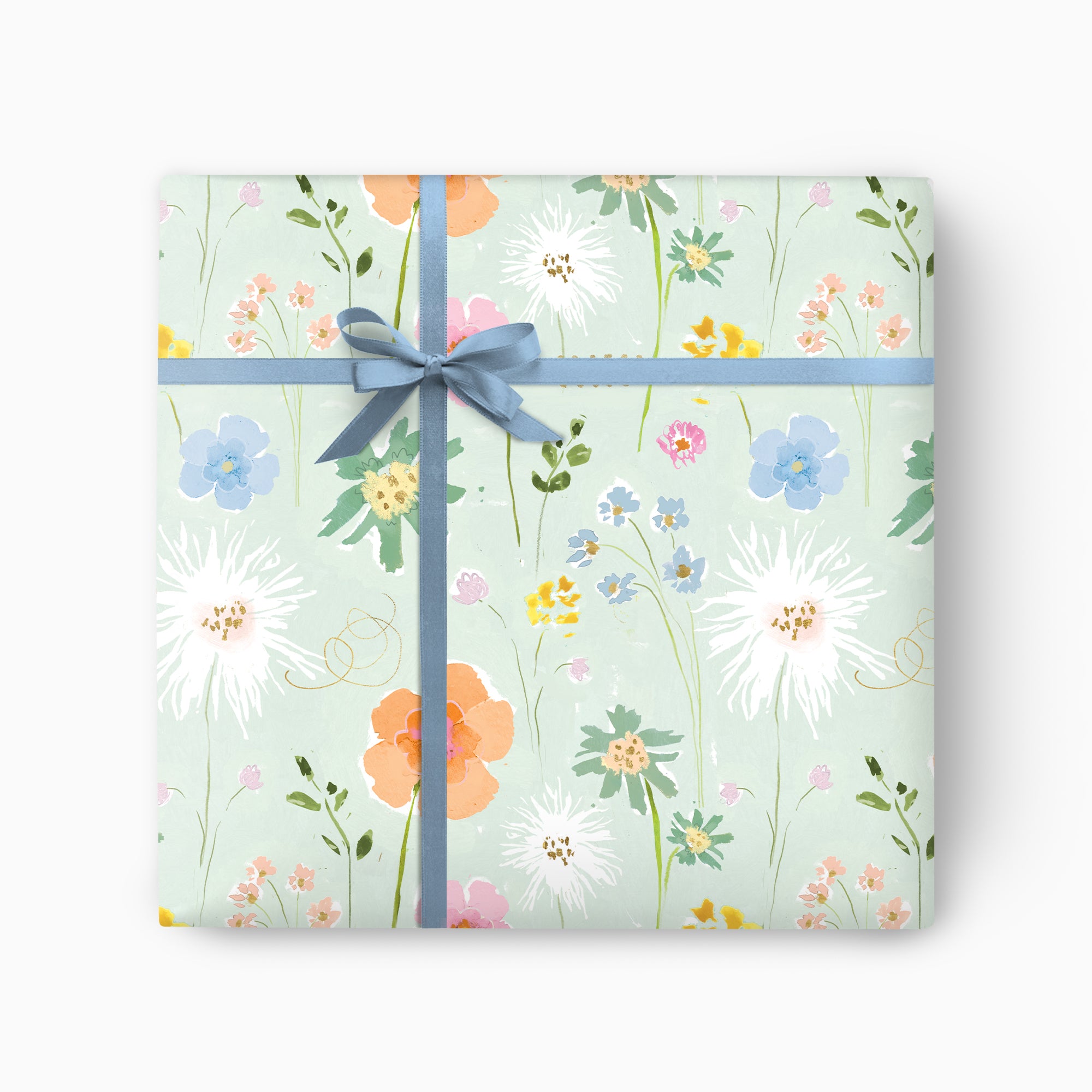 Wrapping Paper-GWP129 - Mint Meadow Wrapping Paper-Whistlefish