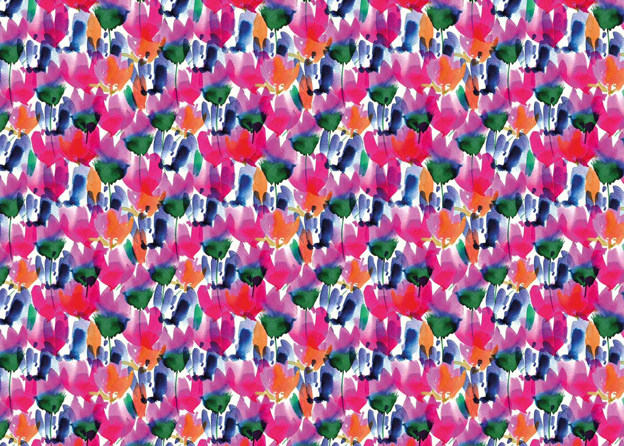 Wrapping Paper - GWP14 - Tulip Watercolour Wrapping Paper - Tulip Watercolour Wrapping Paper - Whistlefish
