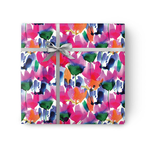 Wrapping Paper - GWP14 - Tulip Watercolour Wrapping Paper - Tulip Watercolour Wrapping Paper - Whistlefish