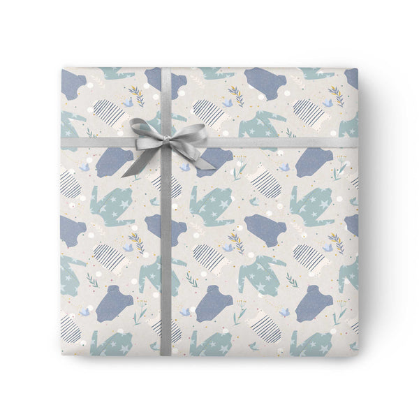 Wrapping Paper - GWP25 - Baby Girl Grows Wrapping Paper - Babyboy Grows Wrapping Paper - Whistlefish