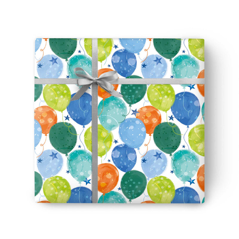 Wrapping Paper - GWP28 - Balloons And Stars Wrapping Paper - Balloons And Stars Wrapping Paper - Whistlefish