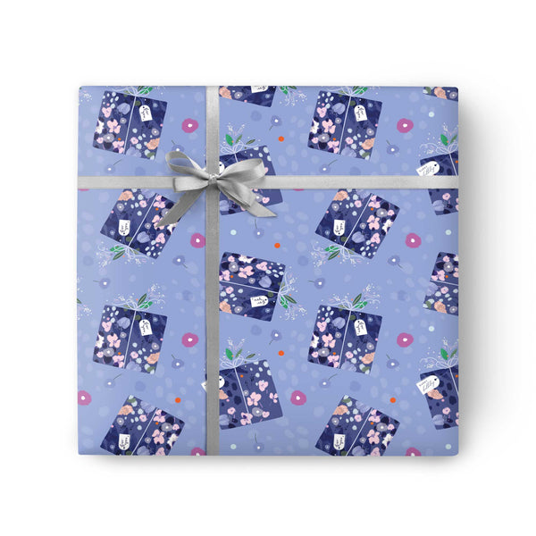 Wrapping Paper - GWP29 - Floral Present Wrapping Paper - Floral Present Wrapping Paper - Whistlefish
