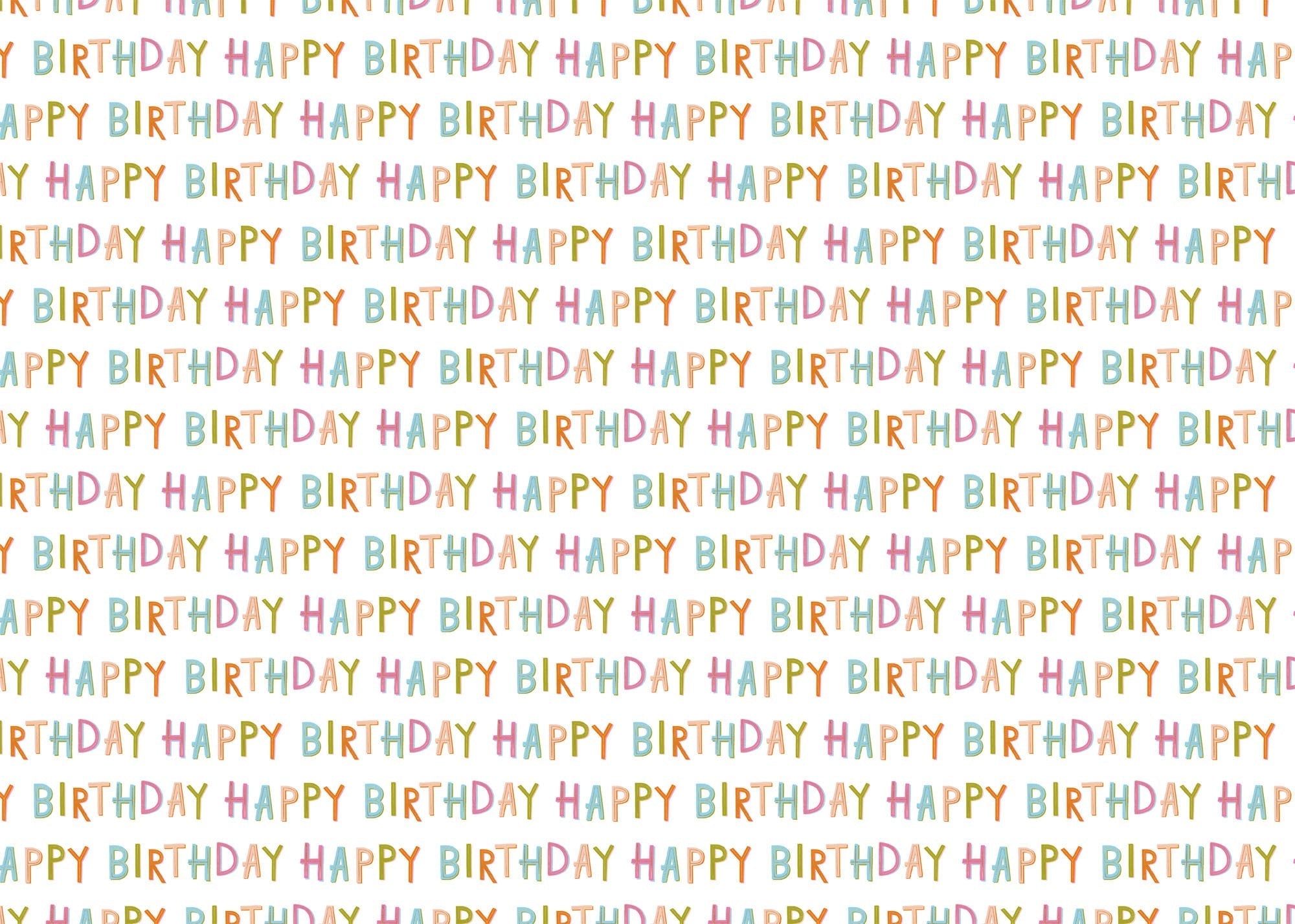 Wrapping Paper - GWP45 - Happy Birthday Wrapping Paper - Happy Birthday Wrapping Paper - Whistlefish