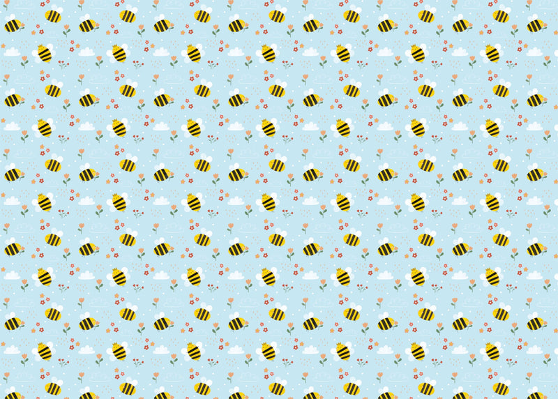 Wrapping Paper - GWP50 - Bubble Bee Wrapping Paper - Bubble Bee Wrapping Paper - Whistlefish