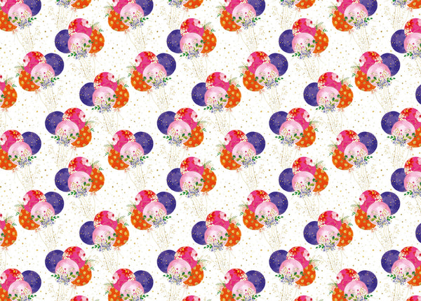 Wrapping Paper - GWP52 - Pretty Balloons Wrapping Paper - Pretty Balloons Wrapping Paper - Whistlefish