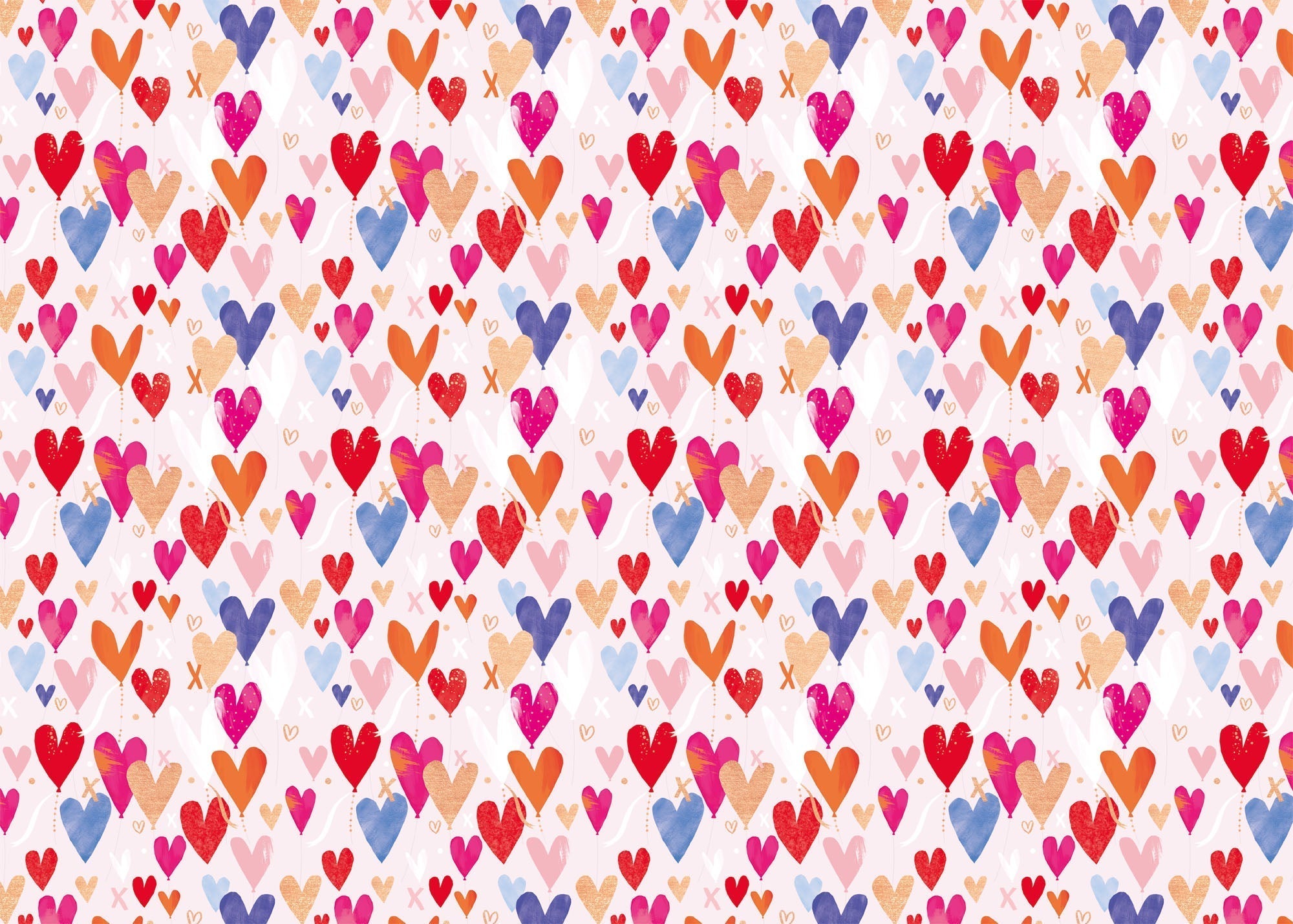 Wrapping Paper - GWP54 - Hearts Wrapping Paper - Hearts Wrapping Paper - Whistlefish