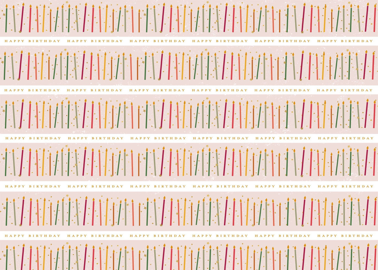 Wrapping Paper - GWP55 - Colourful Candles Wrapping Paper - Colourful Candles Wrapping Paper - Whistlefish