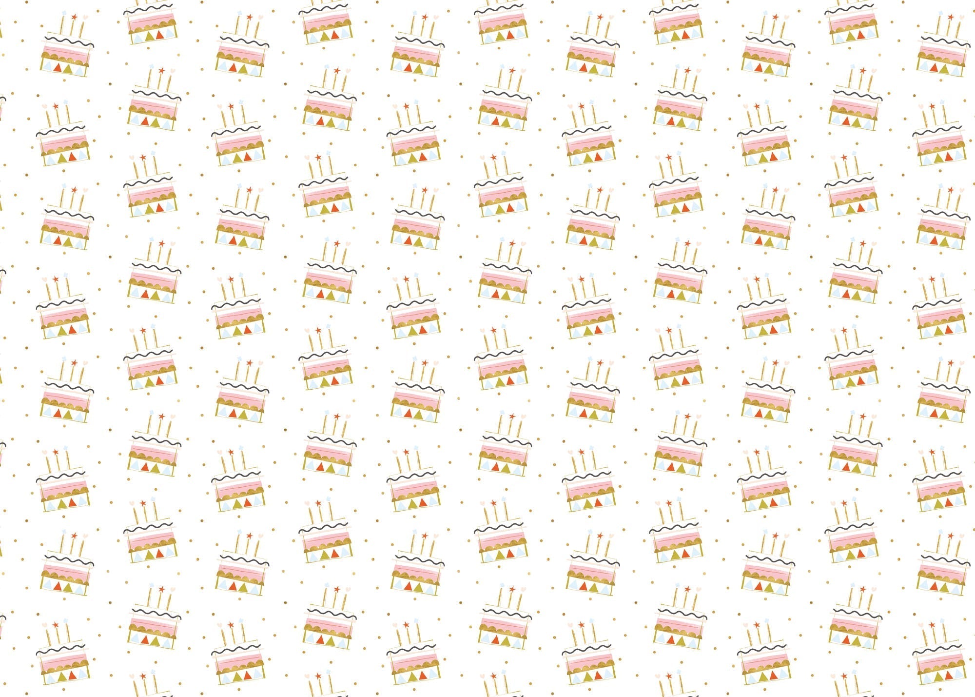 Wrapping Paper - GWP69 - Simple Cake Wrapping Paper - Simple Cake Wrapping Paper - Whistlefish