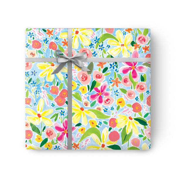 Wrapping Paper - GWP71 - Painted Floral Wrapping Paper - Painted Floral Wrapping Paper - Whistlefish