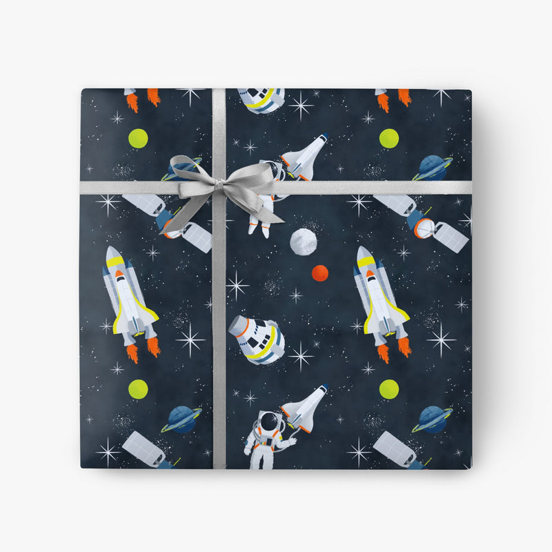 Wrapping Paper - GWP80 - Space Travel Wrapping Paper - Space Travel Wrapping Paper - Whistlefish