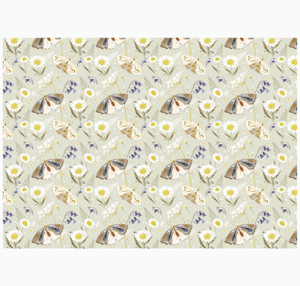 Wrapping Paper-GWP89 - Celtic Forest Moth Wrap-Whistlefish