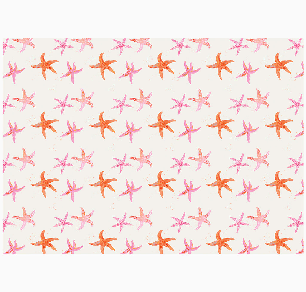 Wrapping Paper-GWP93 - Seagrass Starfish Wrapping Paper-Whistlefish