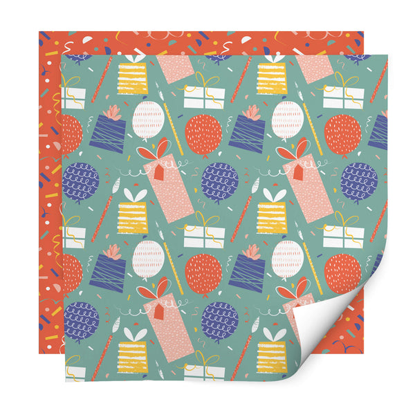 Wrapping Paper - WWP04 - Confetti Celebrations Wrapping Paper - Confetti Celebrations Wrapping Paper Pack - Whistlefish