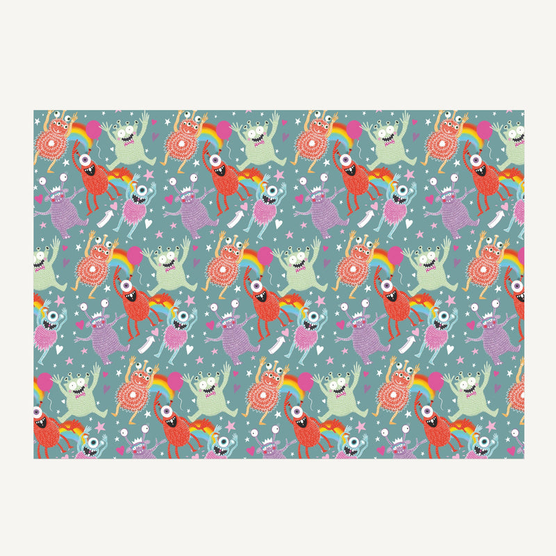 Wrapping Paper - WWP100 - Monster Wrapping Paper - Monster - Wrapping Paper - Whistlefish