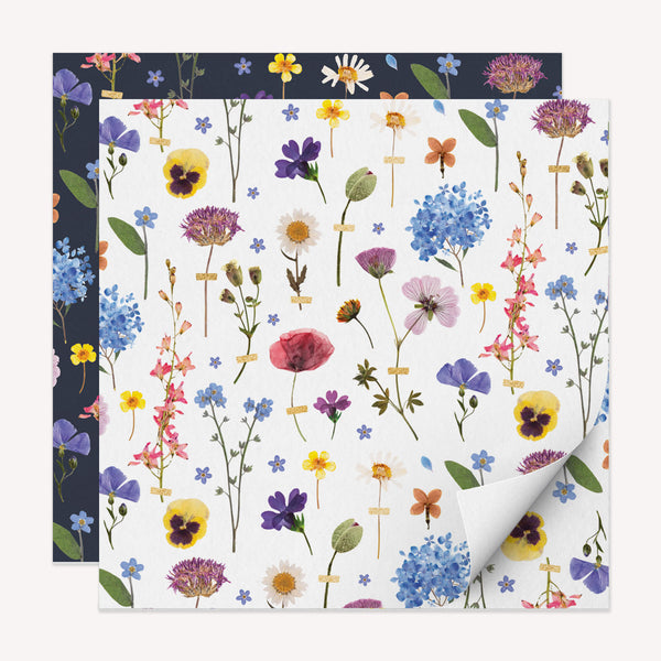 Wrapping Paper - WWP71 - Pressed Flowers Wrapping Paper - Pressed Flowers Wrapping Paper - Whistlefish