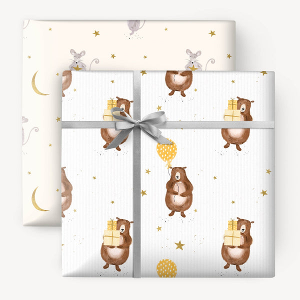 Happy Birthday Wrapping Paper Gift Wrapping Paper, Happy Birthday Wrapping  Paper Roll for Kids Boys Girls, Cartoon Coated Paper Gift Wrapping Paper  19.6x27.5 inch 