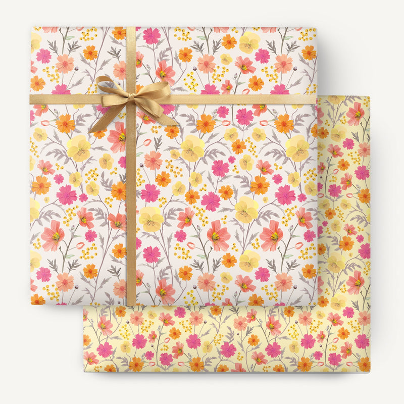 Wrapping Paper - WWP95 - Delicate Florals Wrapping Paper - 