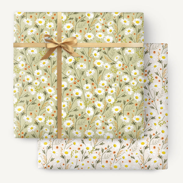 Wrapping Paper - WWP96 - Delicate Daisy Wrapping Paper - 