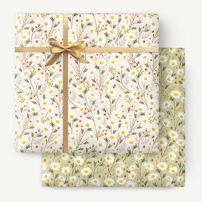 Wrapping Paper - WWP96 - Delicate Daisy Wrapping Paper - 