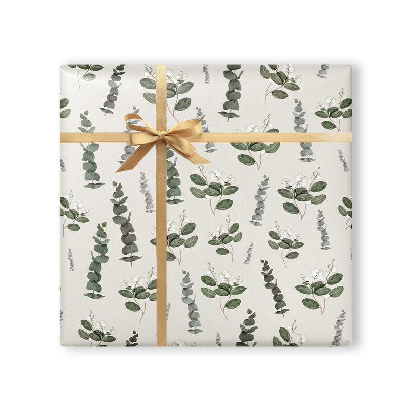 Wrapping Paper - WWX323 - Berry Eucalyptus Wrapping Paper - 
