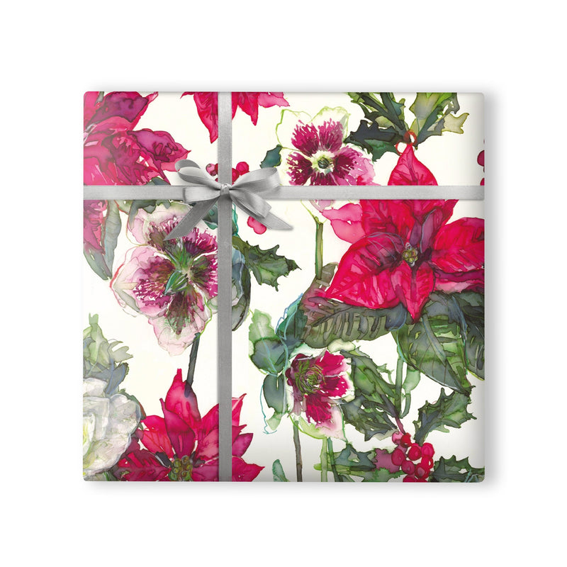 Wrapping Paper - WWX327 - Poinsettia Wrapping Paper - 