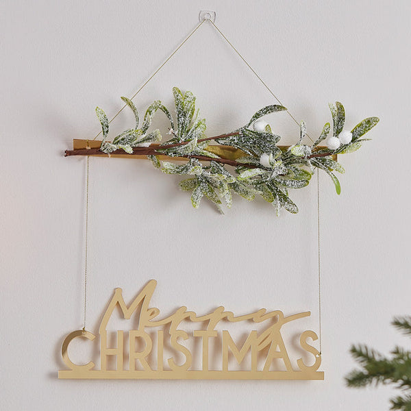 Merry Christmas Hanging Wreath - Whistlefish