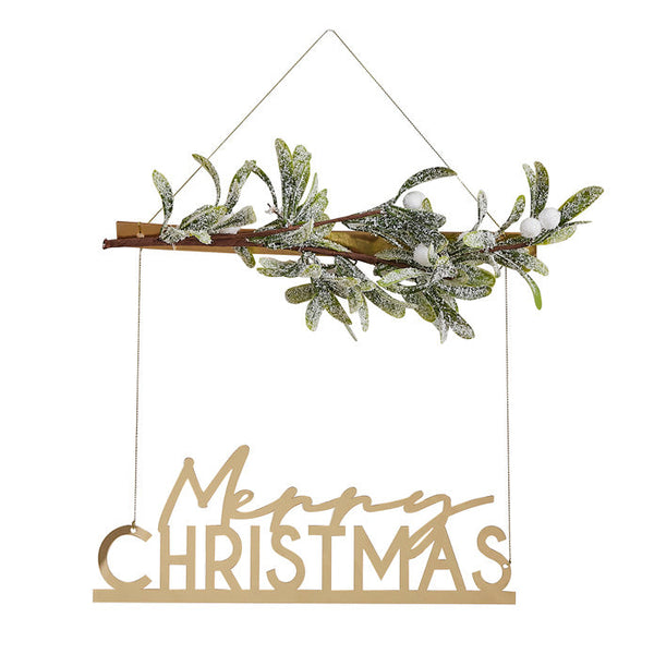Merry Christmas Hanging Wreath - Whistlefish