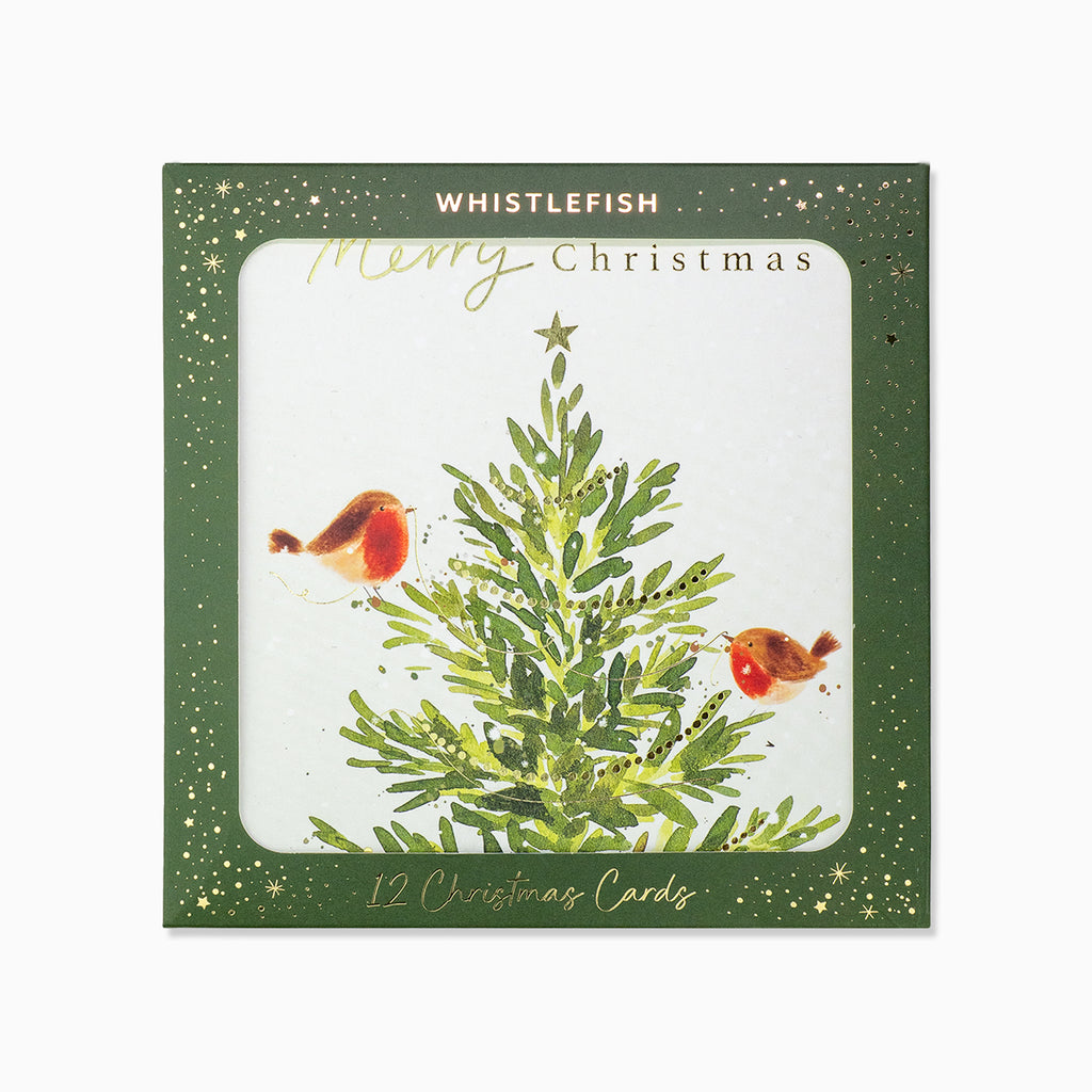 Golden Trees Christmas Card Pack - Whistlefish