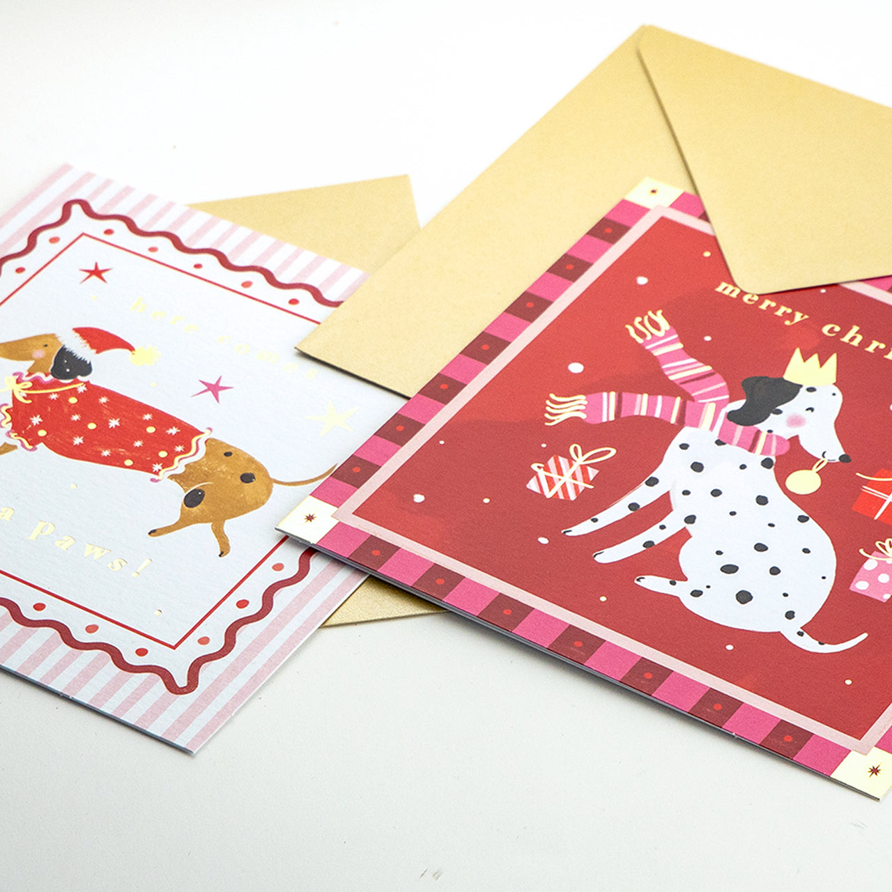 Christmas Card Pack-XPK26-005 - Santa Paws Party Christmas Card Pack-Whistlefish