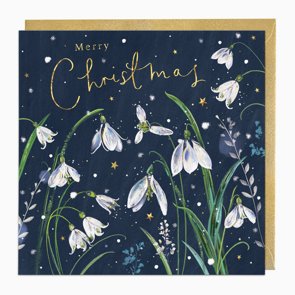 ZA005 - Midnight Snowdrops Christmas Card
