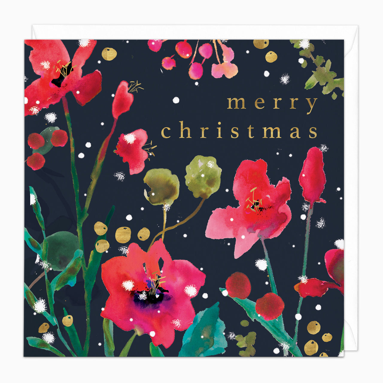 ZA008 - Christmas Poppies Christmas Card