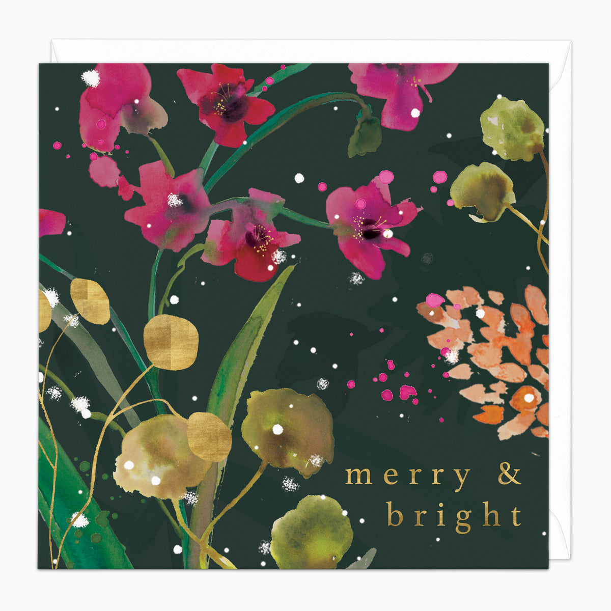 Winter Berries in Bloom Christmas Card - Whistlefish