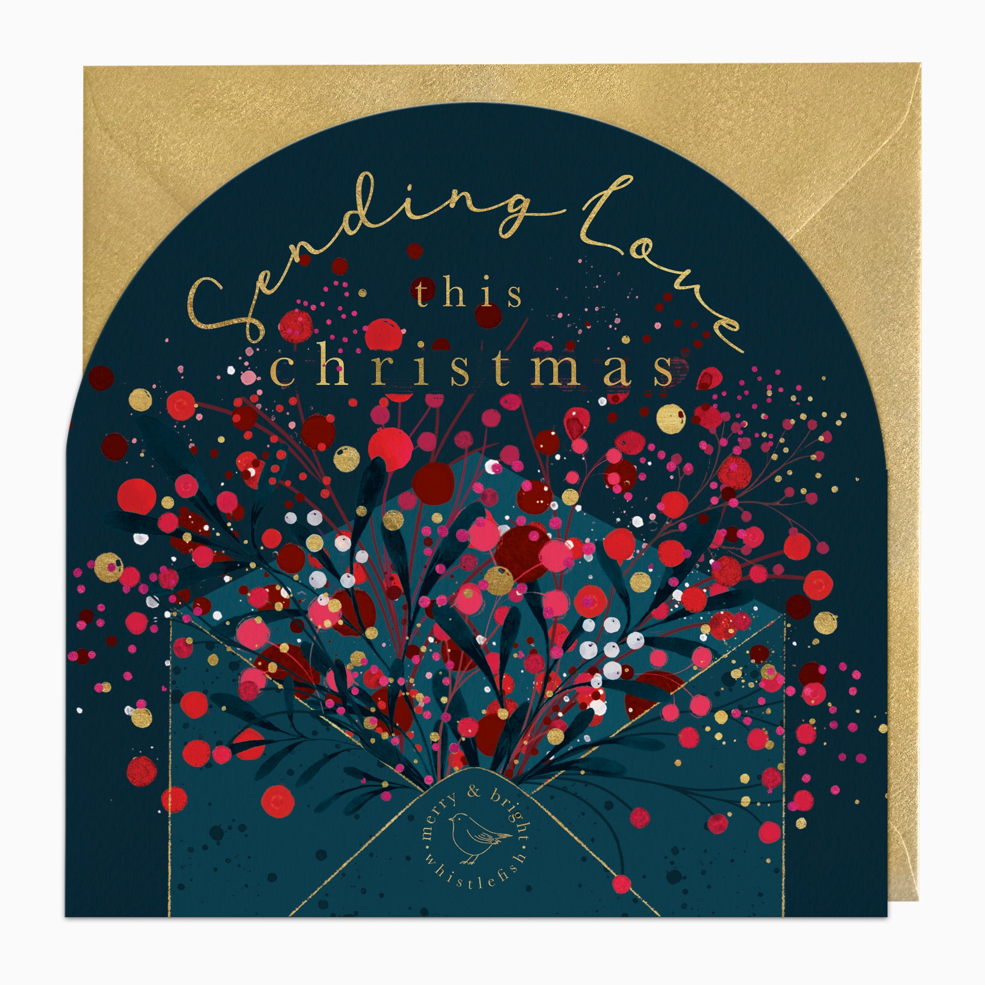 ZA019 - Bursting Berry Letter Christmas Card