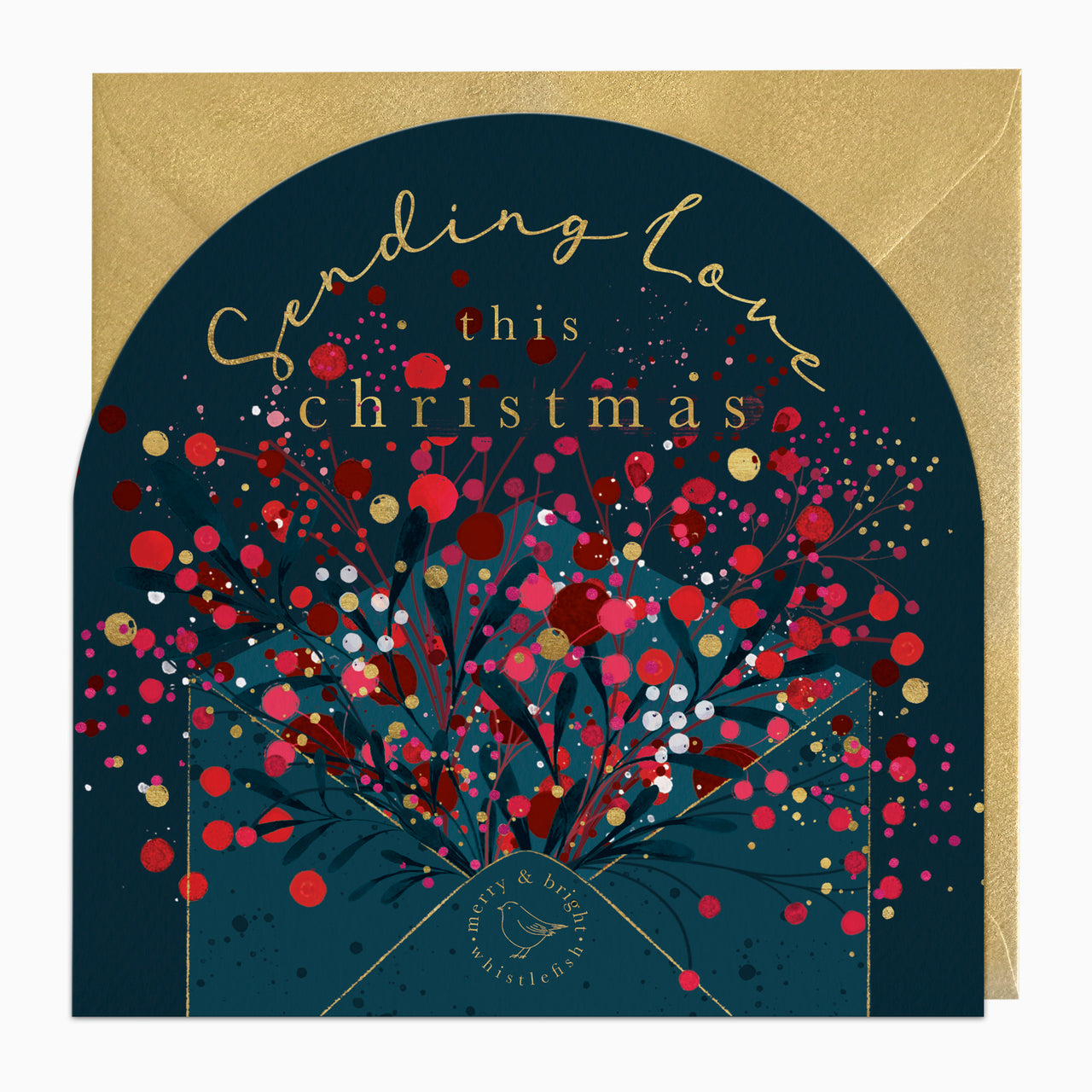 ZA019 - Bursting Berry Letter Christmas Card