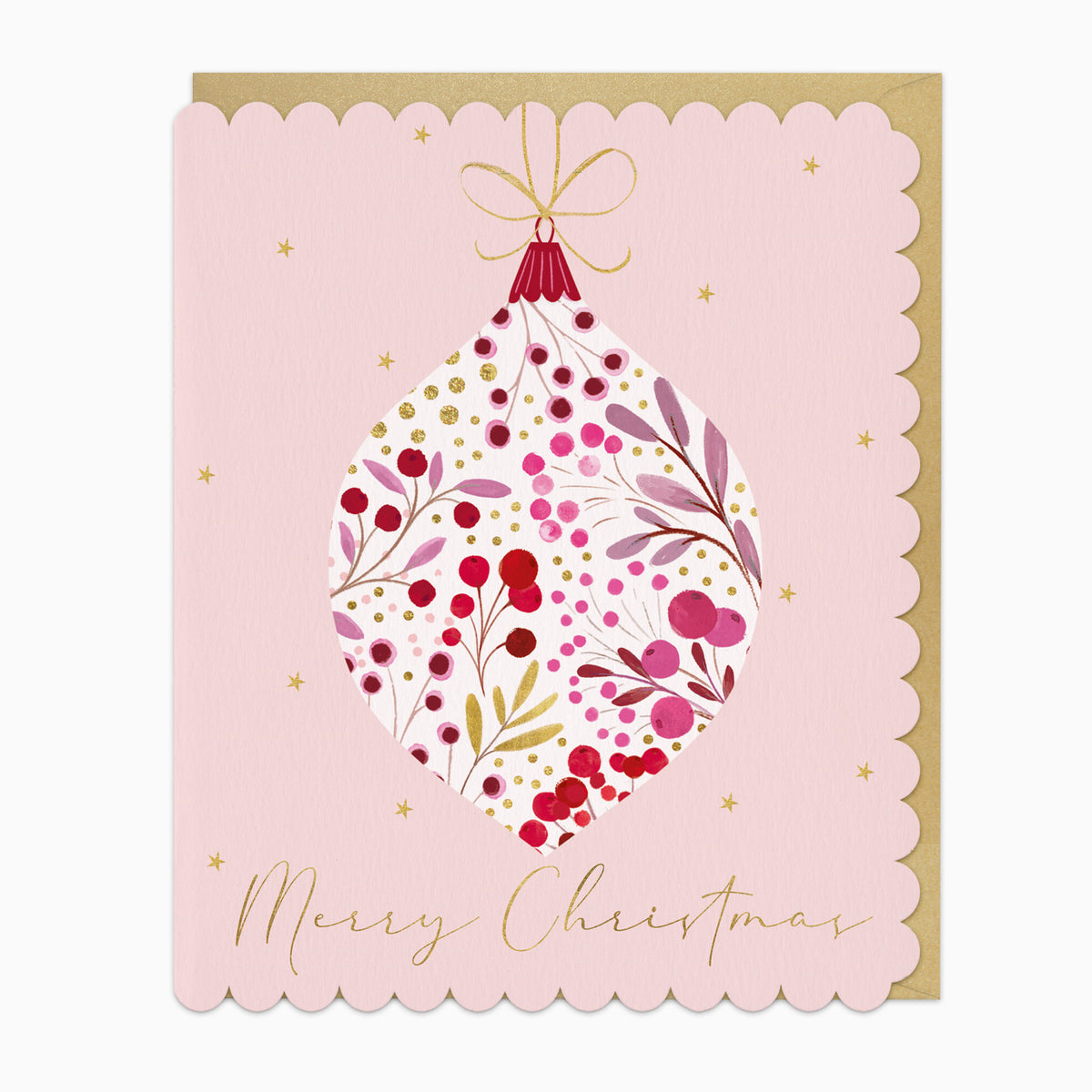Bursting Berry Bauble Christmas Card - Whistlefish