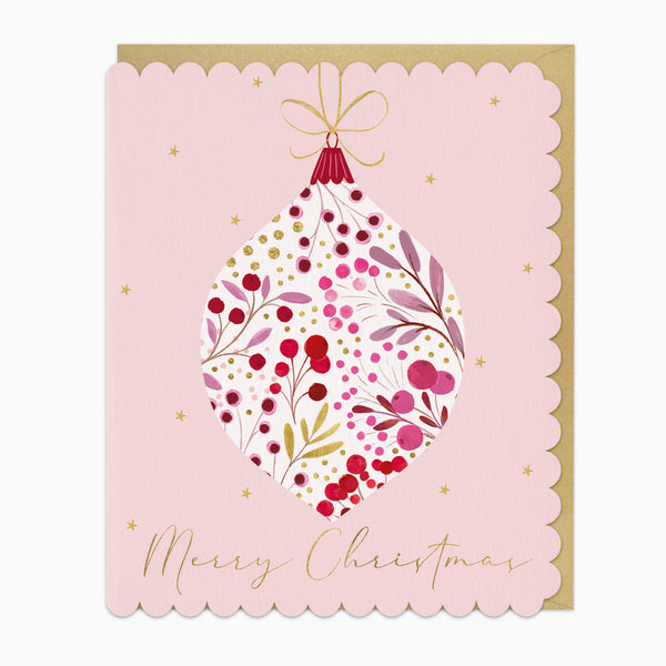 ZA023 - Bursting Berry Bauble Christmas Card