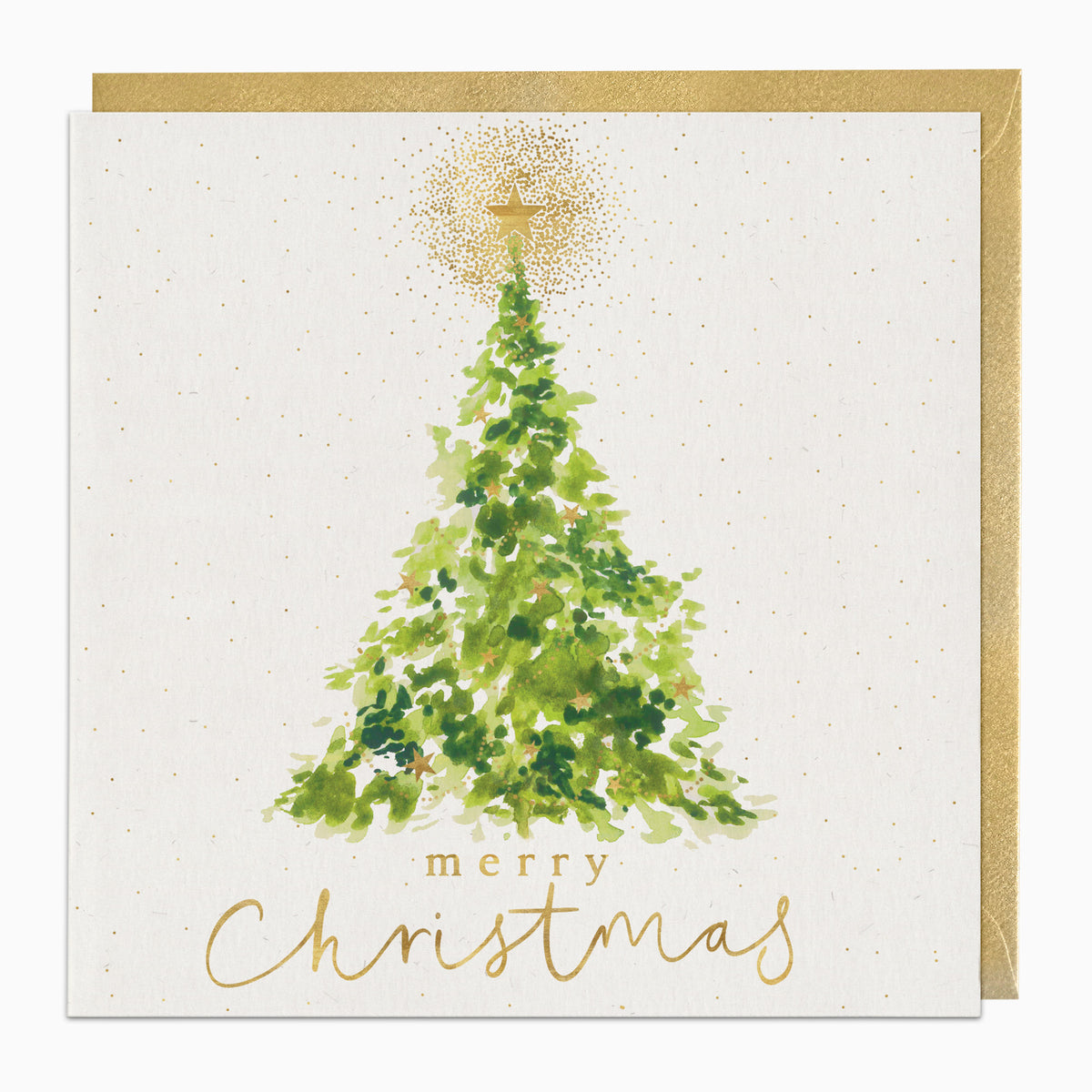 Golden Tree Christmas Card - Whistlefish