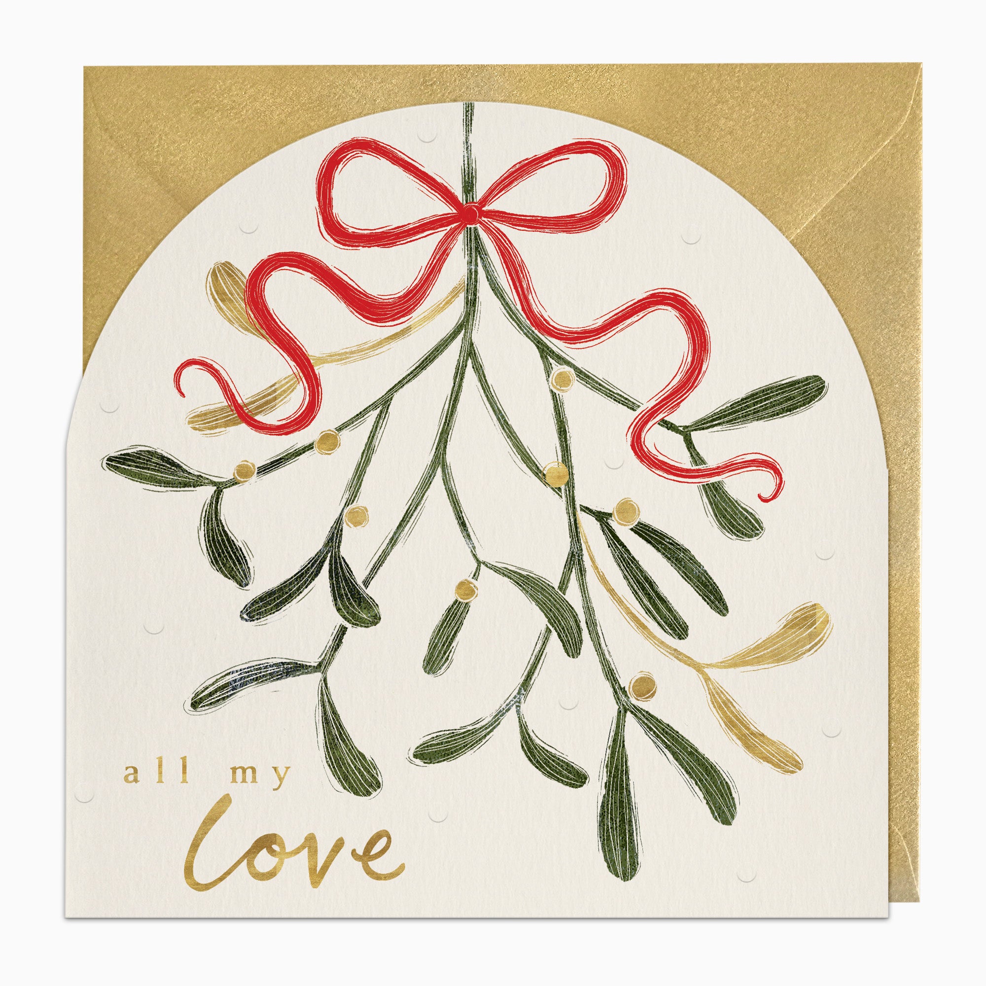 ZA036 - Mistletoe Love Christmas Card