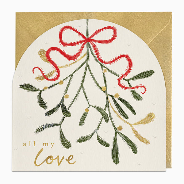 ZA036 - Mistletoe Love Christmas Card