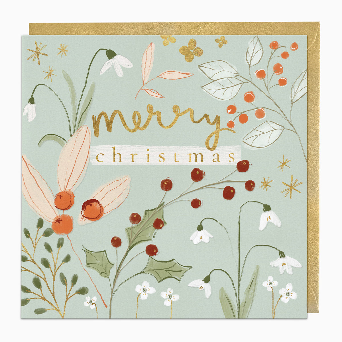 Winter Berries Christmas Card - Whistlefish