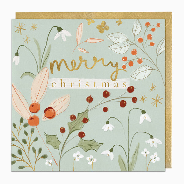 ZA037 - Winter Berries Christmas Card