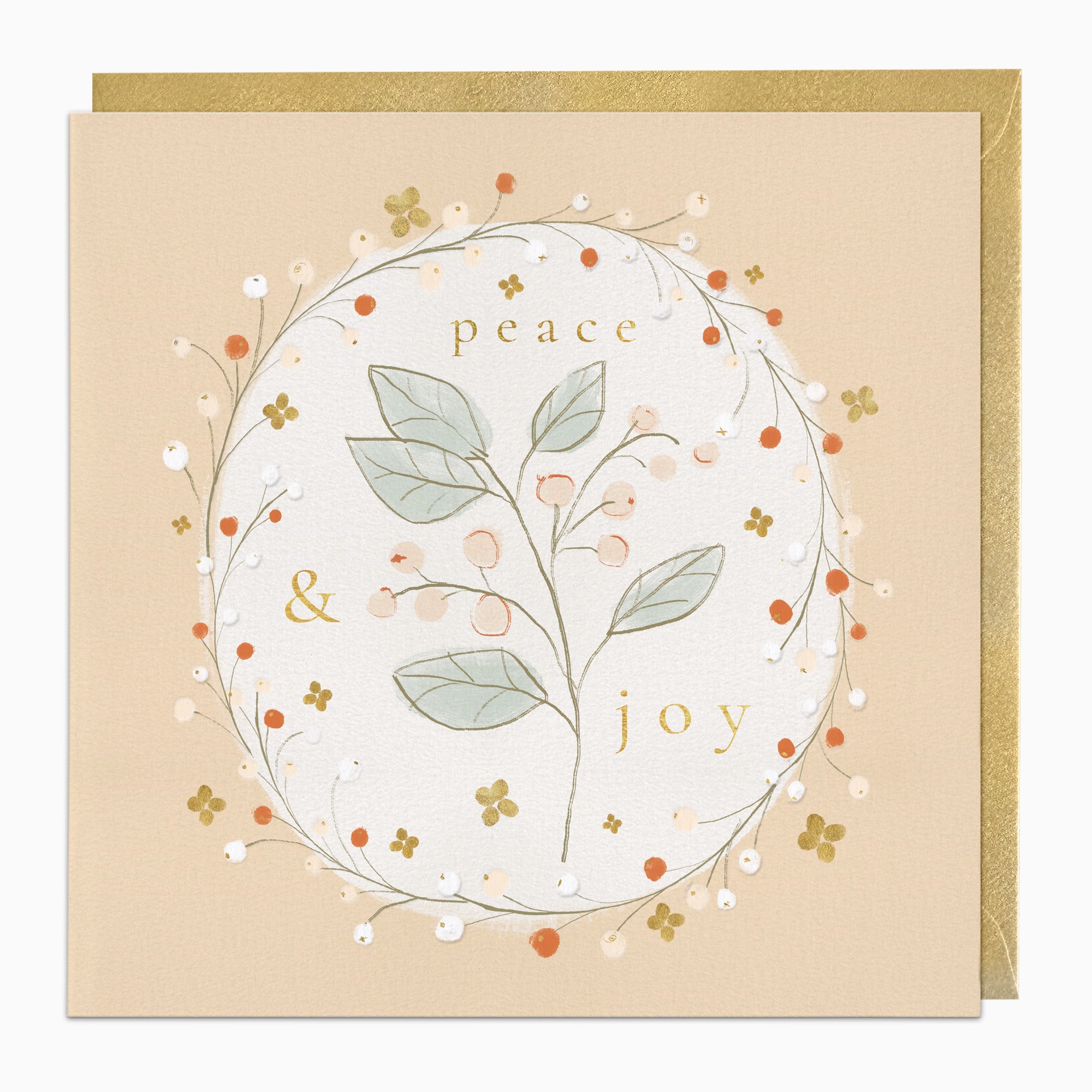 ZA038 - Botanical Wreath Christmas Card