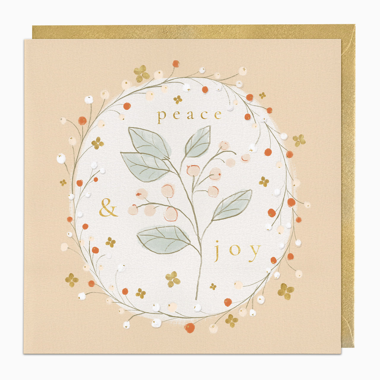 ZA038 - Botanical Wreath Christmas Card