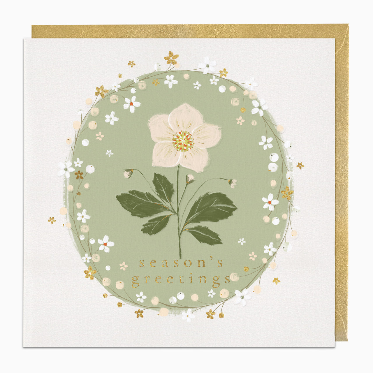 Hellebore Greetings Christmas Card - Whistlefish