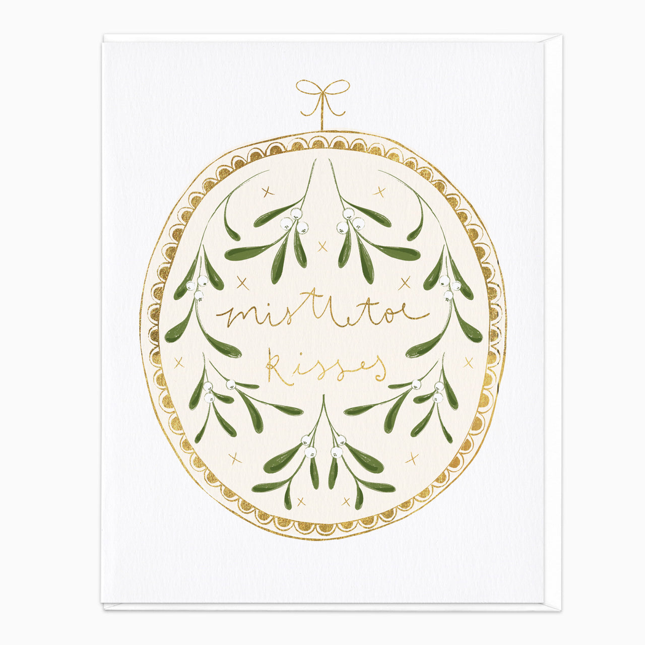 ZA043 - Mistletoe Kisses Christmas Card
