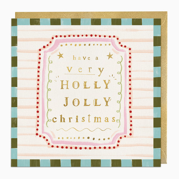 ZA047 - Holly Jolly Christmas Card