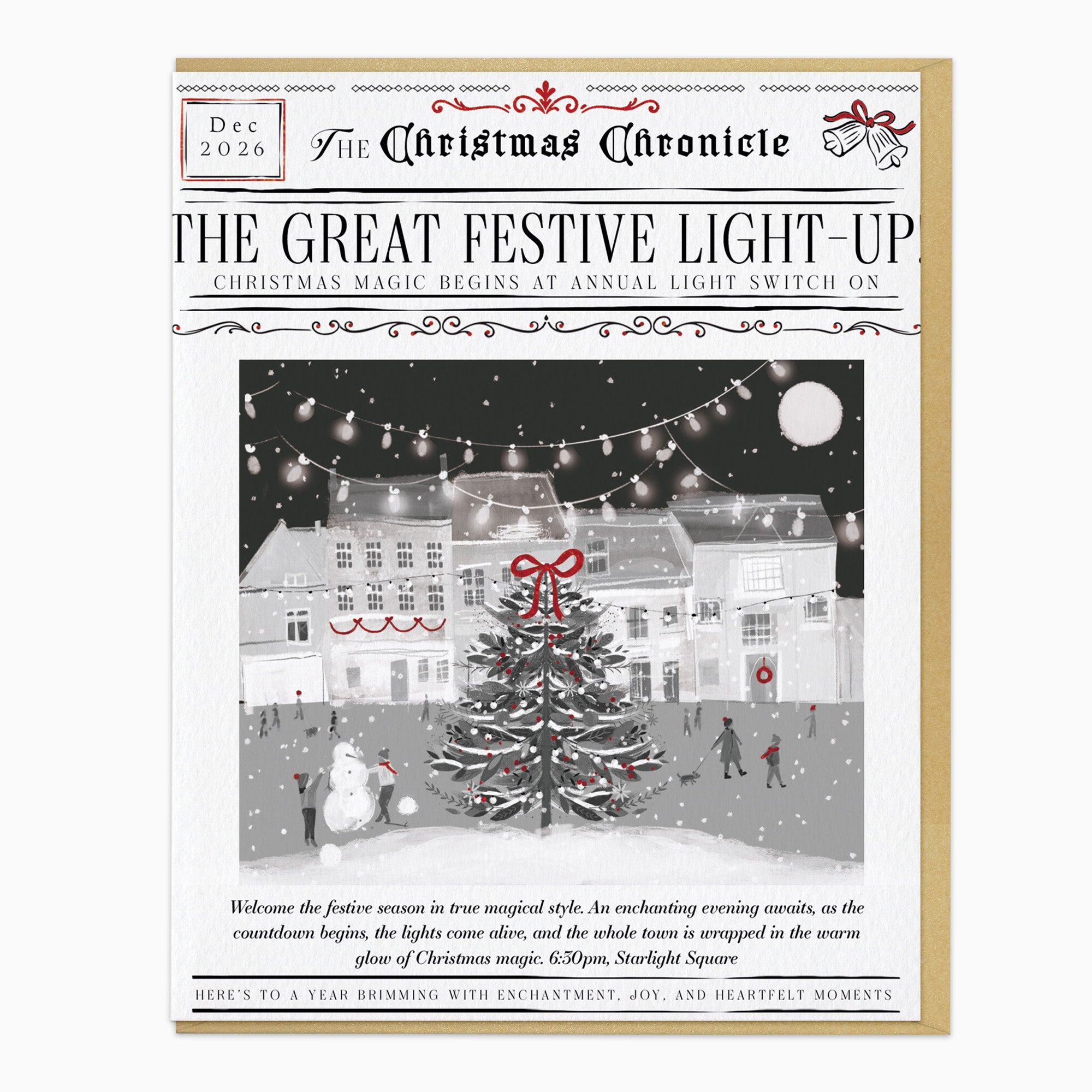 Chronicles Light Up Christmas Card - Whistlefish