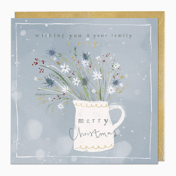 ZA071 - Thistle Jug Christmas Card